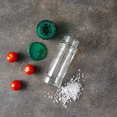 Mill for spices, plastic mechanism, 115 ml (45-80 gr), green color-5
