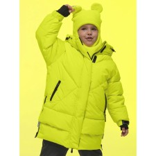 Coat for girls, height 128 cm, yellow color
