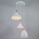 Lamp Bayerlux "Varmo" 3he27 40W white 41x41x25-125cm