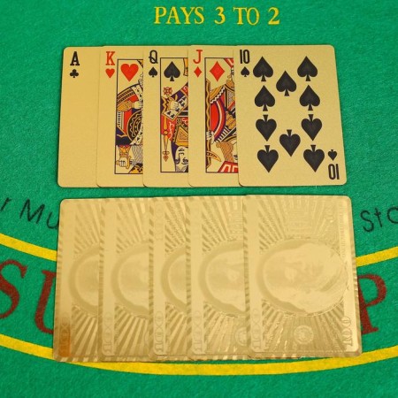 Plastic Plastic Cards "100 dollars", 54 pcs, 30 μm, 8.5 x 4.5 cm, in the box-1