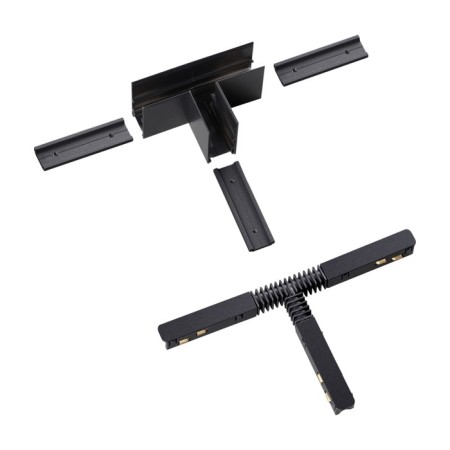 Connector T-shaped flum, black color-4