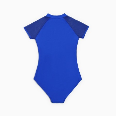 Swimsuit female adhesive minku with lightning color blue, size 42-14