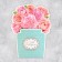 Postcard molding "Bouquet of roses", 13 x 17 cm