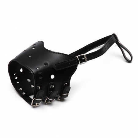 Pressed muzzle of pressed leather adjustable, No. 5, DN 9.3 cm, ohm 32-40 cm, black-1