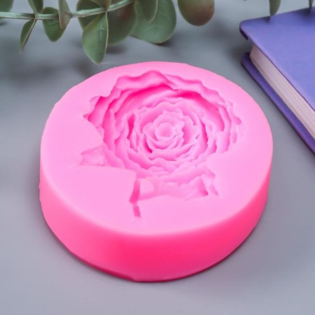 Mold Silicon "Royal Peony" 7.3x6.5x1.8 cm-1