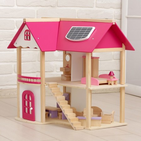 Puppet house "pink magic", with furniture-1