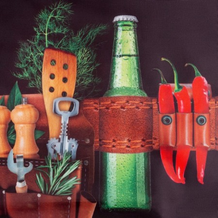 Apron "Main in the kitchen" 65*80cm, 100% p/e, oxford 210g/m2-2