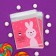 BOPP package with sticky tape, "Happy Day", 10*11+3cm