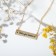 Pendant I love you mama, black color in gold, 47 cm