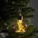Christmas ball "Snowman", batteries, 1 LED, glow warm white