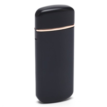 Electronic lighter "man with a capital letter m", spiral, USB, 3 x 7.3 cm, black-1