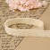 Knitted lace, 22 mm × 10 ± 1 m, beige color
