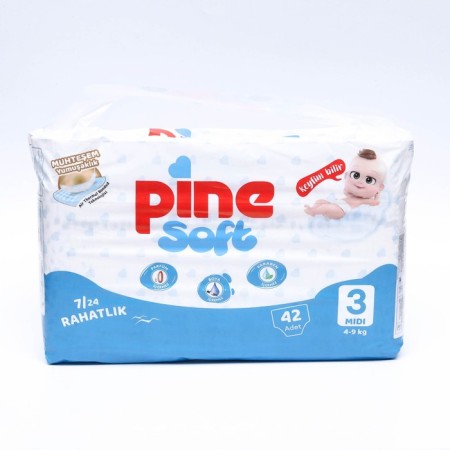 Disasters Pine Soft 3 Midi (4 - 9 KG), 42 pcs