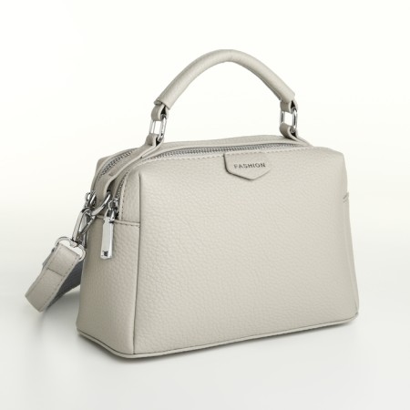 Women's bag with lightning, textura, average size, color gray-3