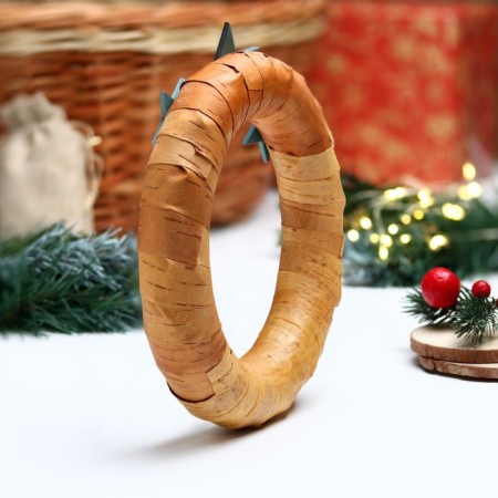 Souvenir-Venok "Mulledwine", 21 x 20 x 4 cm, birch bark-2