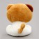 Soft toy "cat", 22 cm, brown color