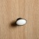 Handle button tundra RK023BL Light, black with a white insert