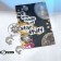 Hanging earrings "Sun and crescent" with a cat, color black silver, 6 cm