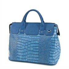 Road bag (B2783-03111) Artificial leather, blue, 1x730x43 cm