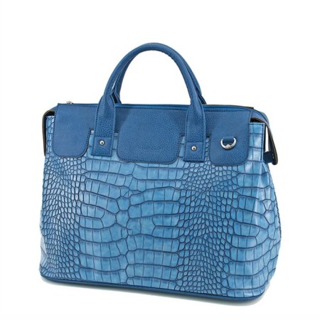Road bag (B2783-03111) Artificial leather, blue, 1x730x43 cm