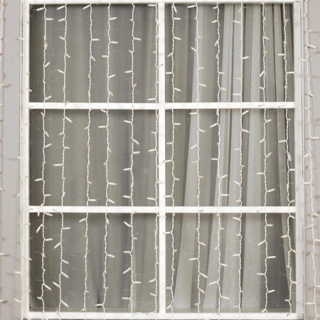 Garland "Curtain" 2 × 9 m, IP65, UMS, white thread, 1800 LED, white glow, 220 V-1