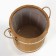 Zaparik 13 liter with a plastic insert, rope handles, brass hoop of thermo linden