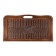 Wooden backgammon large, board game, 55 x 55 cm, skin, with a pen, crocodile, brown