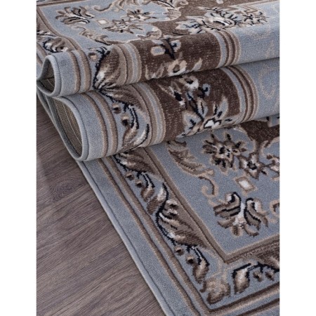 Rectangular carpet Merinos Sierra, size 200x500 cm, color Blue-Brown 2-2