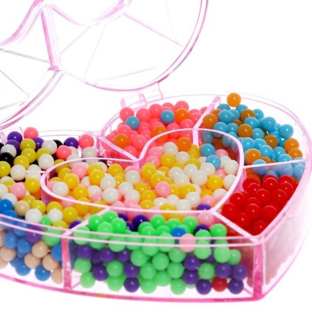 Aquamosaic "Heart", 8 cards, 1100 balls-2