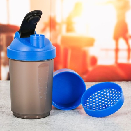 Sports shaker with a bowl for protein, 500 ml-1