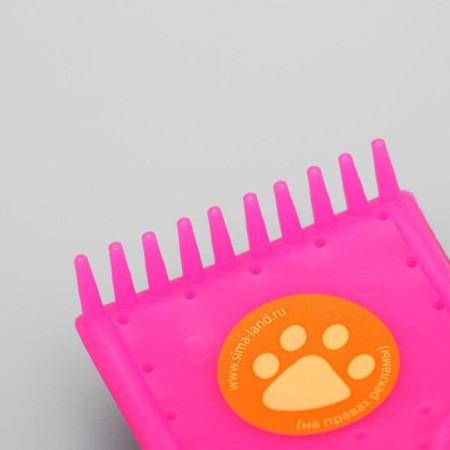 Brush - small packer soft with drops, base 44 x 44 mm, pink-5