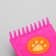 Brush - small packer soft with drops, base 44 x 44 mm, pink