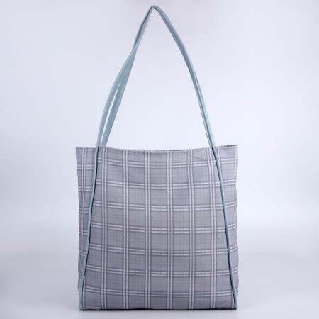 Bag - Shoper with a patch Nazamok Gray, 40 × 38 × 7 cm-5