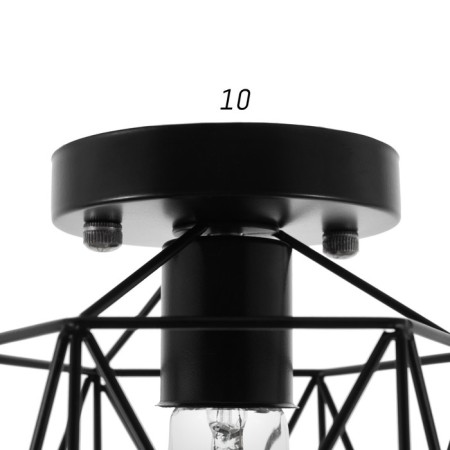 Lamp "Rectangle" 1x40W E27 Black 13x15x18 cm Bayerlux-3