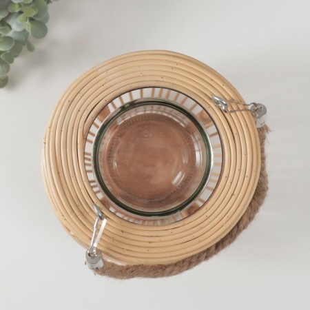 Climbing tree on 1 candle "vine weaving" natural 15x23x30 cm-2