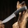 The hunting knife "Ples" steel - 95x18. Handle - steel / rubber, 25 cm