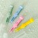 Pinzet for cleaning the nose, childish, with a cap, color mix