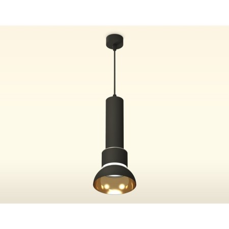 Suspended Ambrella Light, XP8111007, GX53 LED 12 W, Black Sand, Yellow Gold, Transparent-2