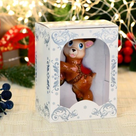 Christmas tree decoration "Olenenok" brown-1