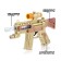 Galaxy machine gun, light and sound effects, works on batteries, MIX color