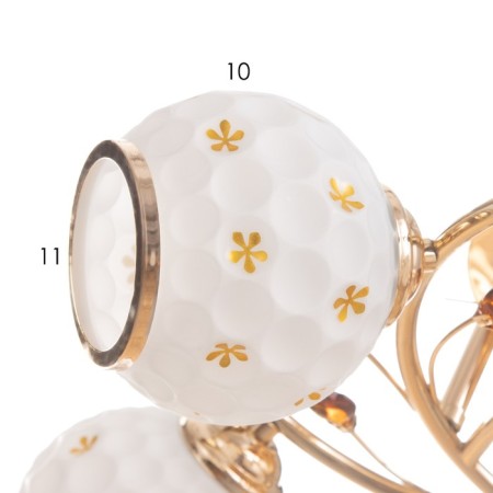 Bell chandelier 5x40W E27 Gold Model: 2612356-5