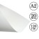 A2 drawing paper, 20 sheets, block 120 g/m2