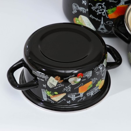 Set of pots "Cheese 5-1 Extra", 3 objects: 1.5 l, 2.3 l, 5 l, covers, induction-2