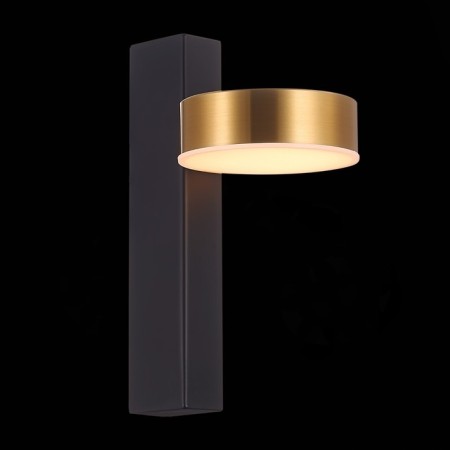 Wall lamp ST LUCE. SL6000.301.01. Pances. 1x7 W, LED, 3000K, 300 LM, 10x21 cm, black color-1