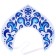 Carnival Kokoshnik "Snow Princess" made of felt
