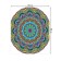 The tablecloth "Rainbow Flower", rectangular, Saten, size 120x145 cm