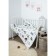 Blanket in the crib, size 110x140 cm, white color