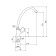 Zipponi zeus kitchen tap, pour j = 200, chromium color