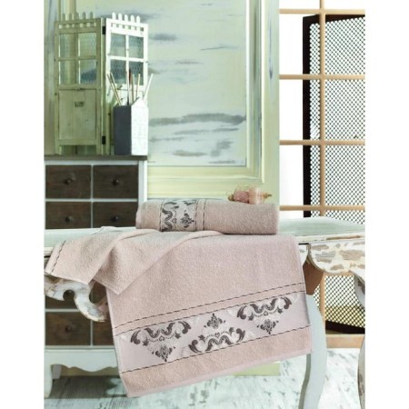 Trure -colored towel Sofi de Marko Viste, 550 g, size 70x140 cm, beige color
