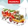 3D designer "New Year's Express", with LED garland, 45 parts